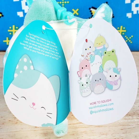 Squishmallow Kesla the Cat 3.5" Clip UltraSoft Stuffed Holiday Plush Toy NWT - Picture 11 of 12